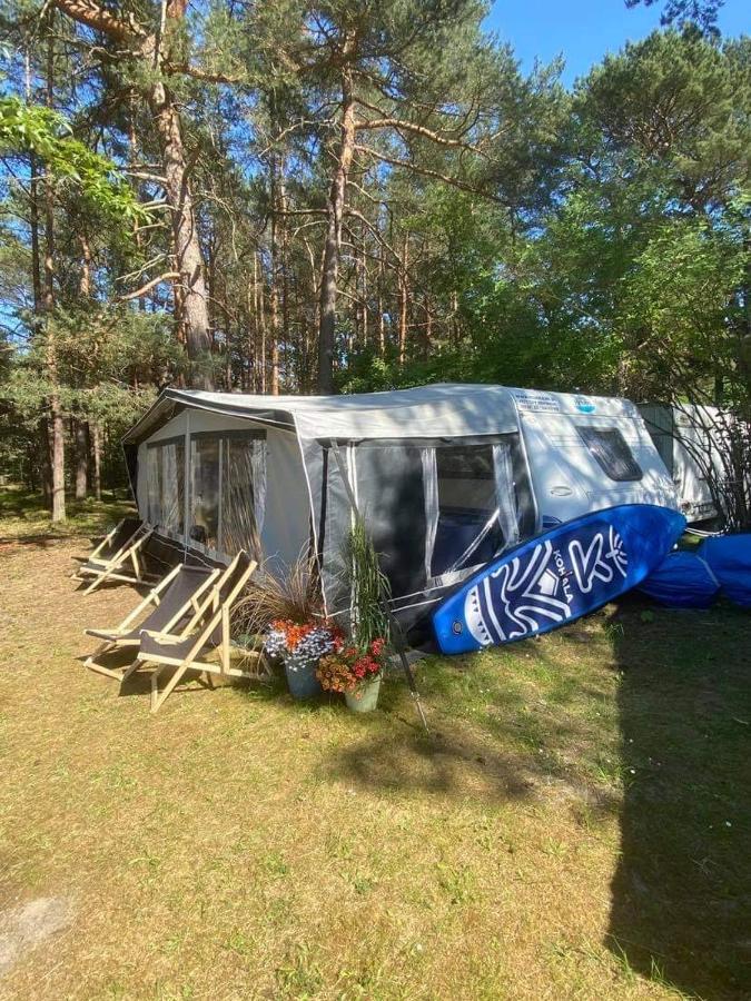 ホテル Przyczepa Abordaz Na Campingu Kormoran ヘル エクステリア 写真